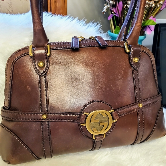Gucci Handbags - GUCCI REINS CALFSKIN SHOULDER BAG